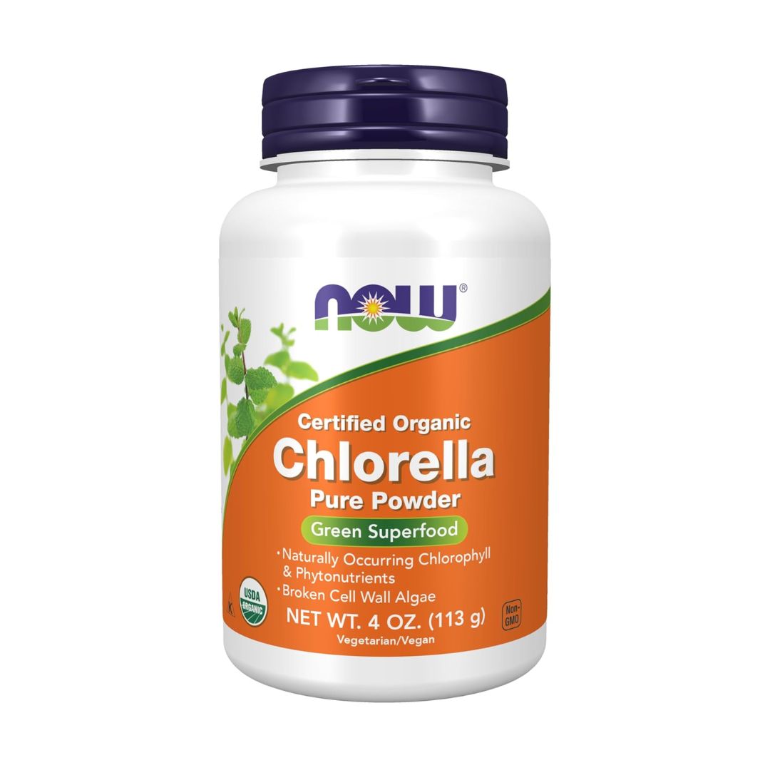 Now Foods Certified Organic Chlorella Pure Veg Powder 113g,733739026361