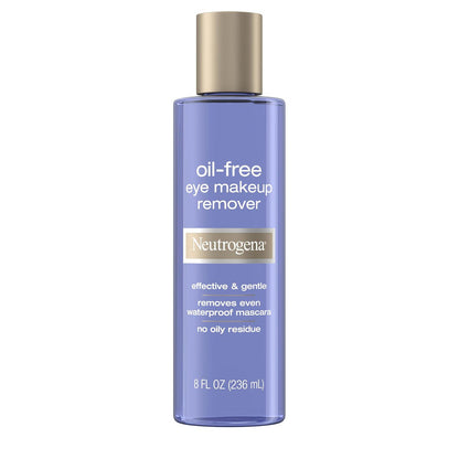 Neutrogena Neutrogena Gentle Oil-Free Eye Makeup Remover And Cleanser For Sensitive Eyes, Non-Greasy Makeup Remover, Waterproof Mascara Remover, Dermatologist And Ophthalmologist Tested, 8 Fl. Oz