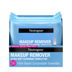 Neutrogena Makeup Remover Wipes, Ultra-Soft Cleansing Facial Towelettes For Waterproof Makeup, Alcohol-Free, Plant-Based, 50 Count (2 Packs Of 25),
