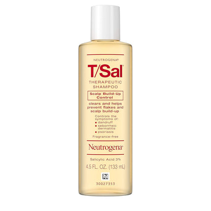 Neutrogena Neutrogena T/Sal Therapeutic Shampoo For Scalp Build-Up Control With Salicylic Acid, Scalp Treatment For Dandruff, Scalp Psoriasis And Seborrheic Dermatitis Relief, 4.5 Fl. Oz