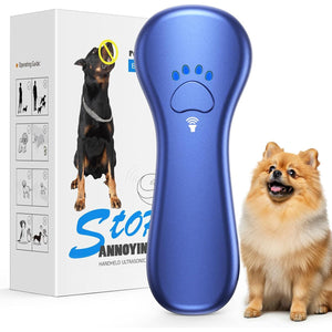 Anti-Bark Ultrasonic Dog Device, Rechargeable Bark Control Tool, Indoor/Outdoor, Range 16.4 ft, Safe for Pets