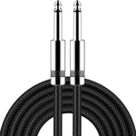 New Bee Guitar Cable 6ft Electric Instrument Cable Bass AMP Cord 1/4 Straight To Straight For Electric Guitar, Bass Guitar, Electric Mandolin, Pro Audio, Black,
