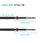 New Bee Guitar Cable 10 Ft Electric Instrument Cable Bass AMP Cord 1/4 Straight To Straight For Electric, Bass Guitar, Electric Mandolin, Pro Audio, Black,