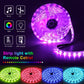 Nexillumi Led Lights For Bedroom 50ft(1 Roll Of 50ft) Music Sync Color Changing Led Strip Lights Smart With Remote And App Control Built-in Mic For Party Home Room Decor Luces LED Para Cuarto,756171712449
