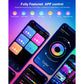 Nexillumi Led Lights For Bedroom 50ft(1 Roll Of 50ft) Music Sync Color Changing Led Strip Lights Smart With Remote And App Control Built-in Mic For Party Home Room Decor Luces LED Para Cuarto,756171712449