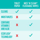 Nice ‘n Clean Adult Flushable Wipes, 3x60 Count, Personal Cleansing Wipes, Plant-Based Fibers, Infused with Aloe & Vitamin E