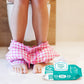 Nice 'n Clean Adult Flushable Wipes, 8 Packs of 42 Wipes, Personal Cleansing Wipes Made from Plant-Based Fibers, Infused with Aloe & Vitamin E