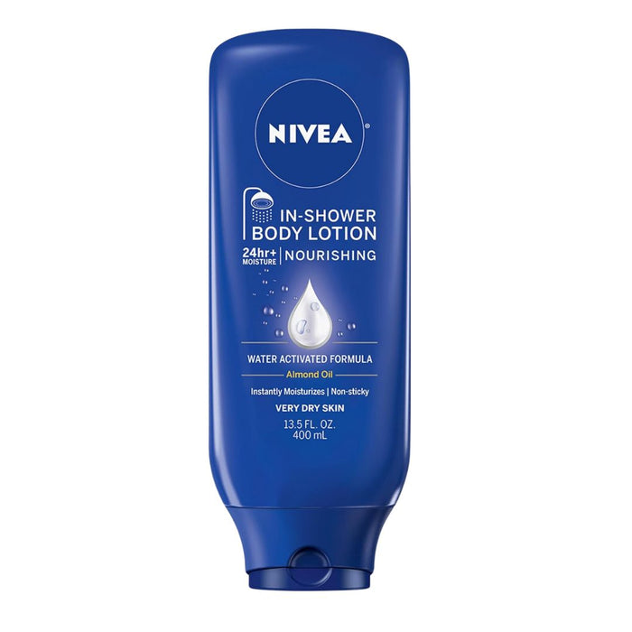 Nivea Nourishing Almond Oil In-Shower Body Lotion For Very Dry Skin 400ml,072140017811