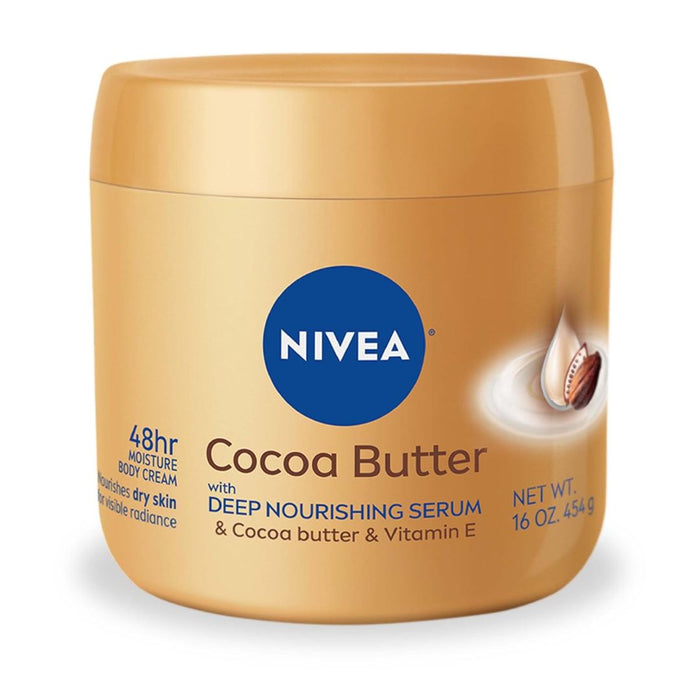 Nivea Cocoa Butter & Vitamin E Deep Nourishing Serum Body Cream For Dry Skin 454g