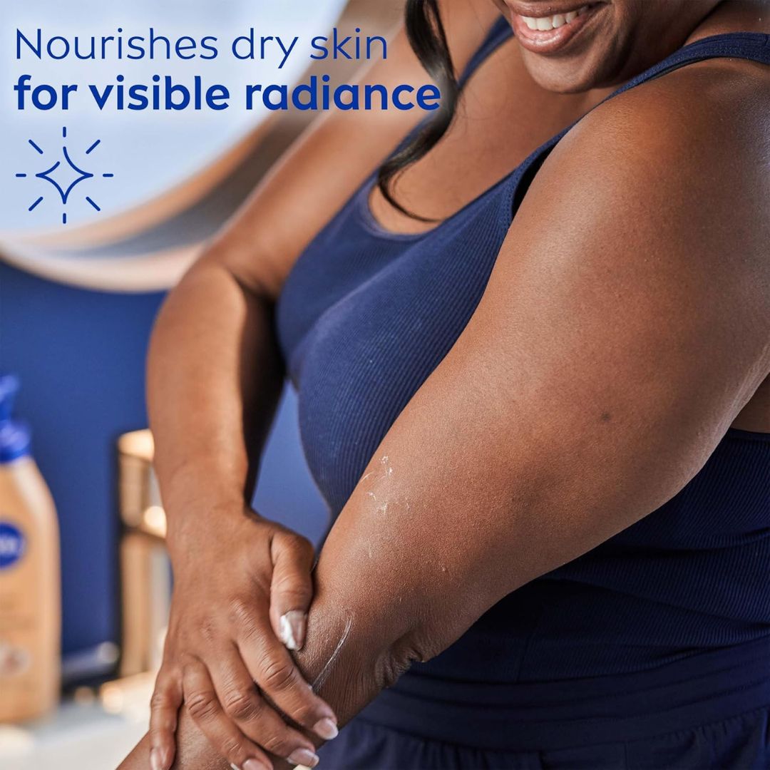 Nivea Cocoa Butter & Vitamin E Deep Nourishing Serum Body Cream For Dry Skin 454g,072140021399