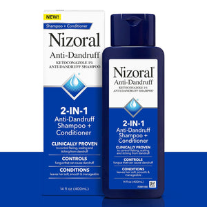 Nizoral Nizoral 2-IN-1 Anti-Dandruff Shampoo And Conditioner With 1% Ketoconazole, 14 Fl Oz