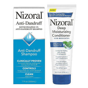 Nizoral Nizoral Anti-Dandruff Shampoo, 7 Oz + Deep Moisturizing Conditioner, 9.4 Oz Bundle