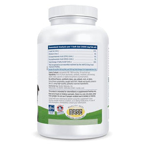 Nordic Naturals Omega 3 Pet Soft Gels 180 Count 330 mg Fish Oil for Dogs EPA DHA Skin Coat Heart Health