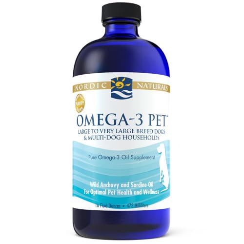 Nordic Naturals Omega 3 Fish Oil for Dogs 16 oz 1518 mg EPA DHA Per Teaspoon for Skin and Heart Health