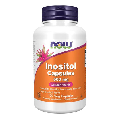 Now Foods Inositol Capsules 500mg 100 Veg Capsules