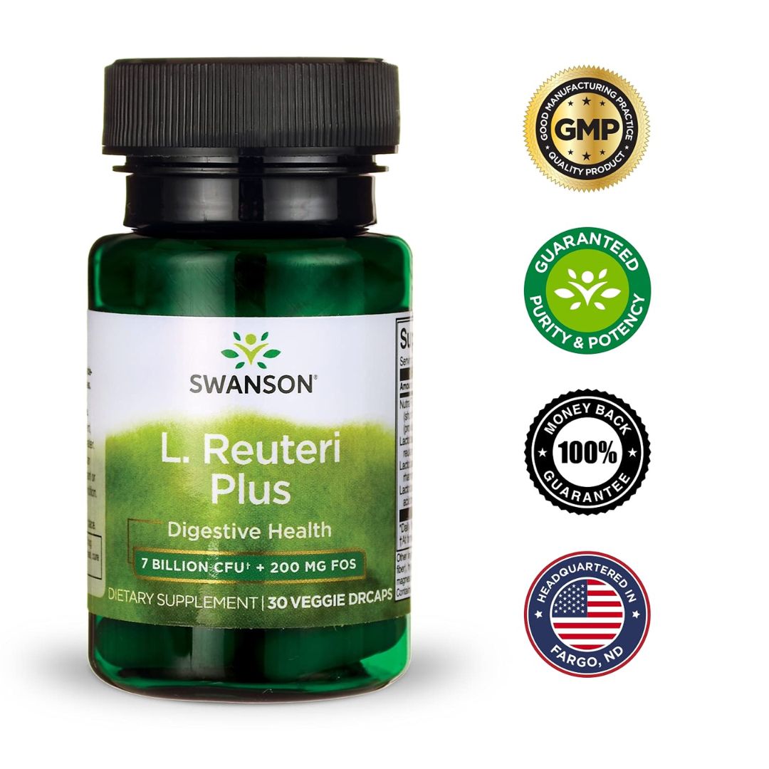 Swanson L. Reuteri Plus 30 Veg Capsules