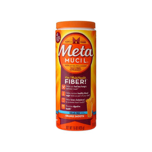 Metamucil 4-In-1 Multi-Health Fiber Orange Smooth Sugar Free Powder 425g