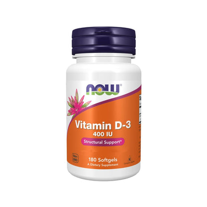 Now Foods Vitamin D-3 400 IU 180 Softgels