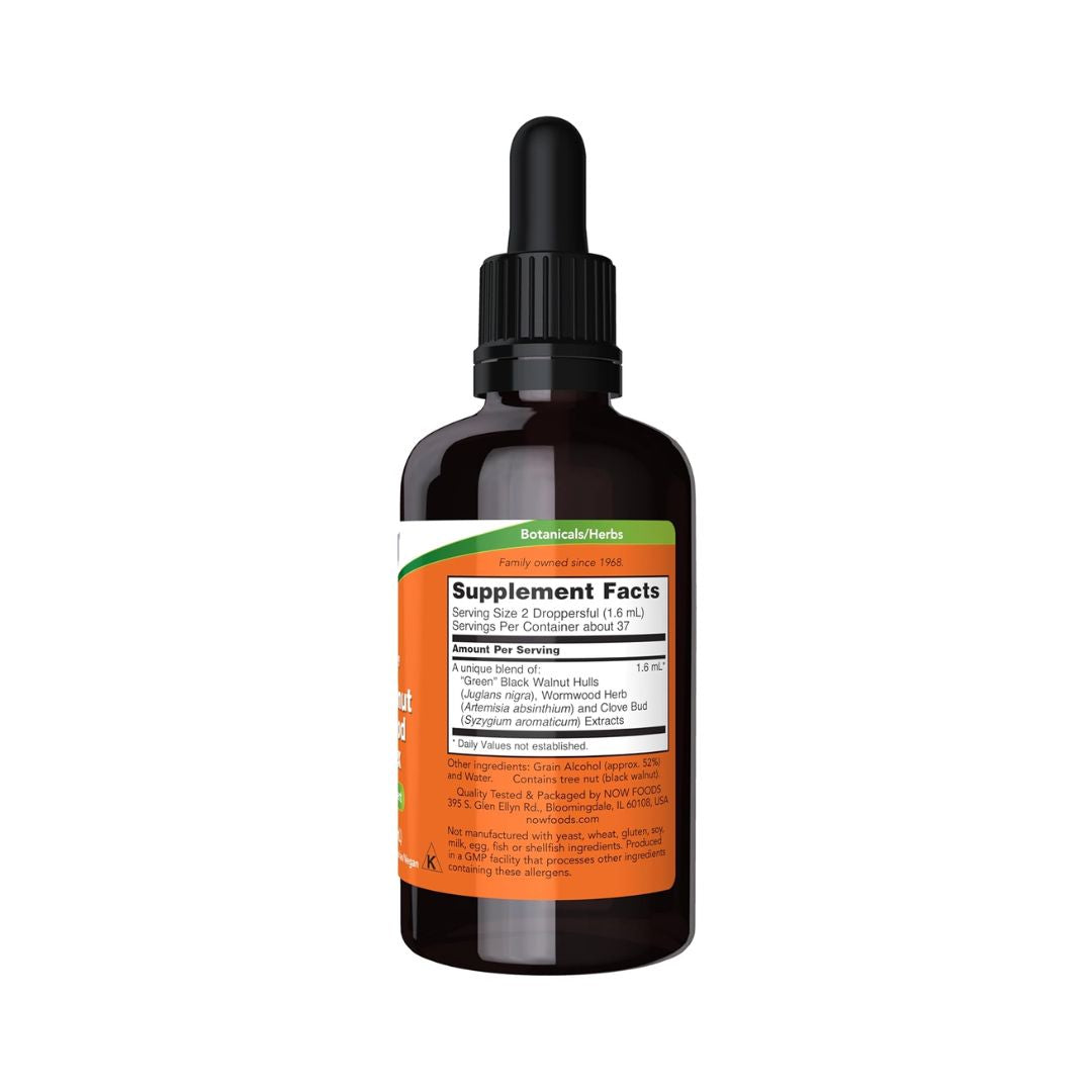 Now Foods Fresh Green Black Walnut Wormwood Complex 60ml,733739049827,