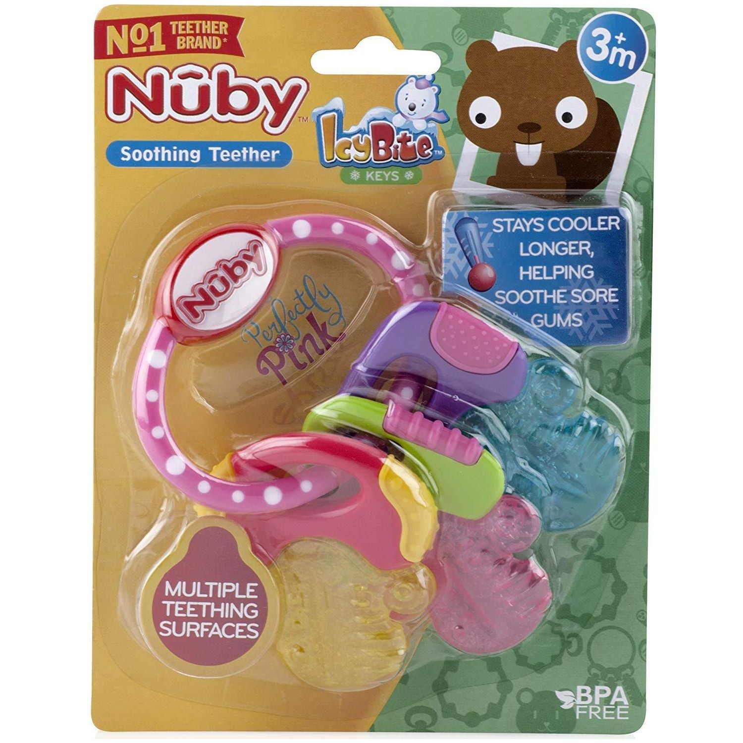 Nuby Ice Gel Teether Keys, 1 Count (Pack Of 1),