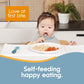 NumNum Baby Spoons Set, Pre-Spoon GOOtensils For Kids Aged 12+ Months - First Stage, Baby Led Weaning (BLW) Spoon - Self Feeding, Silicone Toddler Food Utensils - 1-Pack, 4 Spoons, Blue/Green,850055392106