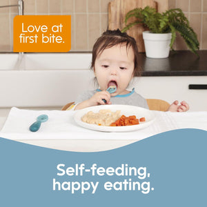 NumNum Baby Spoons Set, Pre-Spoon GOOtensils For Kids Aged 6+ Months - First Stage, Baby Led Weaning (BLW) Spoon - Self Feeding, Silicone Toddler Food Utensils - 1-Pack, 4 Spoons,850055392144