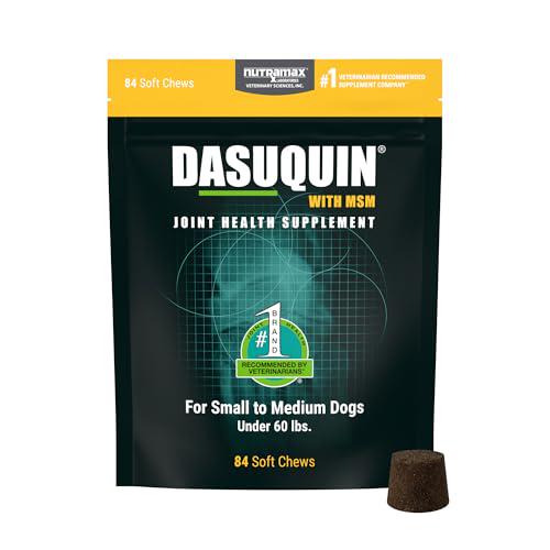Nutramax Dasuquin MSM Joint Supplement for Dogs with Glucosamine Chondroitin Boswellia Green Tea 84 Soft Chews