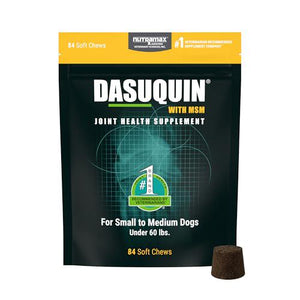 Nutramax Dasuquin MSM Joint Supplement for Dogs with Glucosamine Chondroitin Boswellia Green Tea 84 Soft Chews