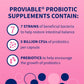 Nutramax Proviable Dog Probiotic, 60 Chewable Tablets, Daily Digestive Health Supplement with Prebiotics