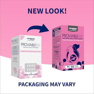Nutramax Proviable Probiotics for Dogs and Cats 80 Capsules with Multi Strain Prebiotics Digestive Support