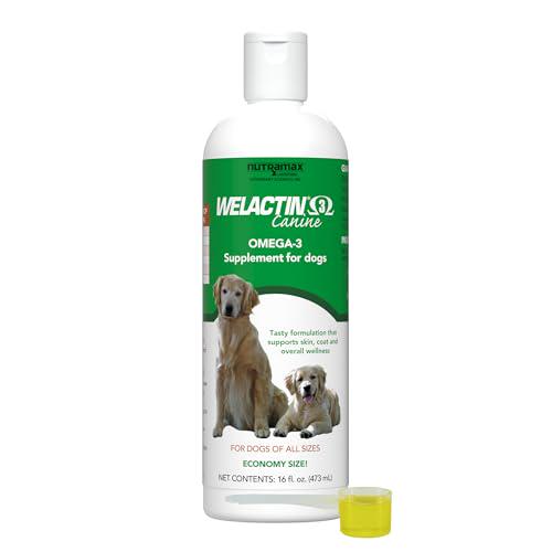 Nutramax Welactin Omega 3 Fish Oil Liquid 16 oz Skin and Coat Supplement for Dogs