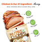 NutriChomps 6 Inch Braided Dog Chews Pack of 4 Rawhide Free Easy to Digest Real Chicken PB and Milk Flavors