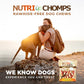 NutriChomps 6 Inch Braided Dog Chews 10 Count Rawhide Free Real Chicken Peanut Butter Milk Flavor