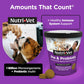 Nutri Vet Dog Probiotics Liver and Cheese Flavor 120 Soft Chews Digestive Support and Pet Supplement for Puppies