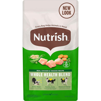 Rachael Ray Nutrish Chicken & Veggies Dry Dog Food, 6 lb Bag, Whole Health Blend, Real Chicken Recipe, Packaging May Vary