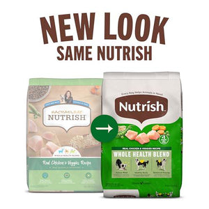 Nutrish Dry Dog Food Real Chicken and Veggies Recipe Whole Health Blend 14 lb Bag by Rachael Ray