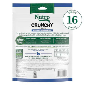 Nutro Crunchy Dog Treats Real Mixed Berries 16 oz Bag Healthy Natural Snack for Dogs