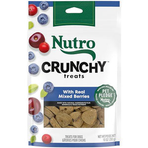 Nutro Crunchy Dog Treats with Real Mixed Berries 10 oz Bag Made in USA