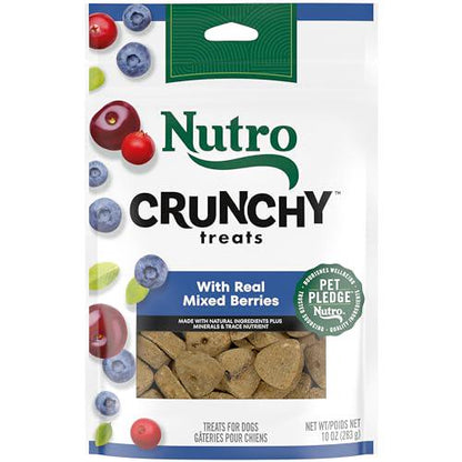 Nutro Crunchy Dog Treats with Real Mixed Berries 10 oz Bag Made in USA