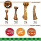 Nylabone Healthy Edibles Bison Chew Treats for Medium Dogs 2 Count Natural Long Lasting Bones