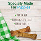 Nylabone Puppy Chews X Small 3 Ct Roast Beef Apple Bacon Long Lasting Natural Treats