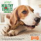 Nylabone Healthy Edibles Bison Chew Treats for Medium Dogs 2 Count Natural Long Lasting Bones