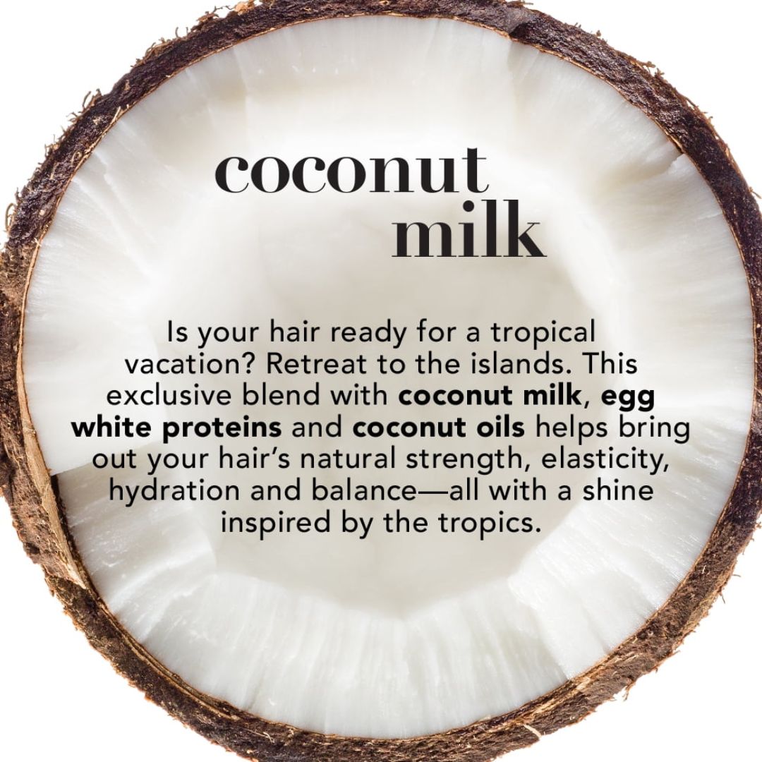 OGX Nourishing + Coconut Milk Shampoo & Conditioner 385ml,022796970053