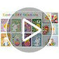 Ohome Easter Stickers Craft Kit for Kids, 24 Sheets, DIY Bunny Egg Sticker Decorations for Easter Gifts/Parties