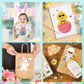 Ohome Easter Stickers Craft Kit for Kids, 24 Sheets, DIY Bunny Egg Sticker Decorations for Easter Gifts/Parties