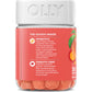 Olly Probiotic Prebiotic Gummies, Digestive Support, 500 Million CFUs, Peach, 30 Day Supply