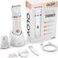 OLOV OLOV Electric Body Hair Trimmer - Groin Trimmer For Men - Bikini Trimmer Women - Wet/Dry Shaver Groomer, Replaceable Ceramic Blade Heads, USB Recharge Dock, Waterproof Hygiene Razor, White