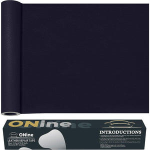 ONine Leather Repair Patch Leather Repair Tape, 12 X 48 Inches Leather Repair Patch For Furniture,Vinyl Repair Kit Leather Couch Patch For Sofas, Furniture, Car Seats, Office Chairs(Dark Blue Leather),
