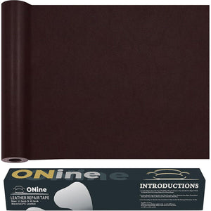 ONine Leather Repair Patch Leather Repair Tape, 12 X 48 Inches Leather Repair Patch For Furniture,Vinyl Repair Kit Leather Couch Patch For Sofas, Furniture, Car Seats, Office Chairs(Mulberry),