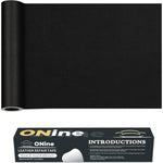 ONine Leather Repair Patch Leather Repair Tape, 8 X 48 Inches Leather Repair Patch For Furniture,Vinyl Repair Kit Leather Couch Patch For Sofas, Furniture, Car Seats(Black-Fine Grain),